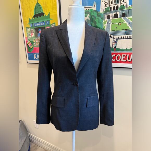 Stella McCartney Women’s Grey Plaid Blazer - Size 42 / US 6 - Picture 2 of 14